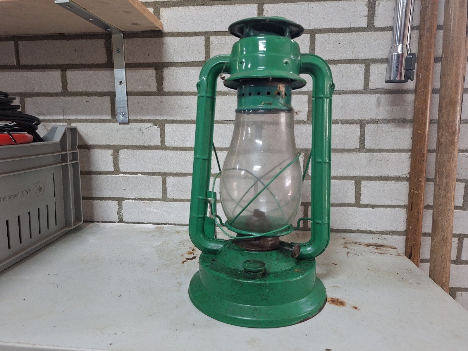 Originele olielamp, Tuin en Terras, Buitenverlichting, Ophalen of Verzenden, Netvoeding