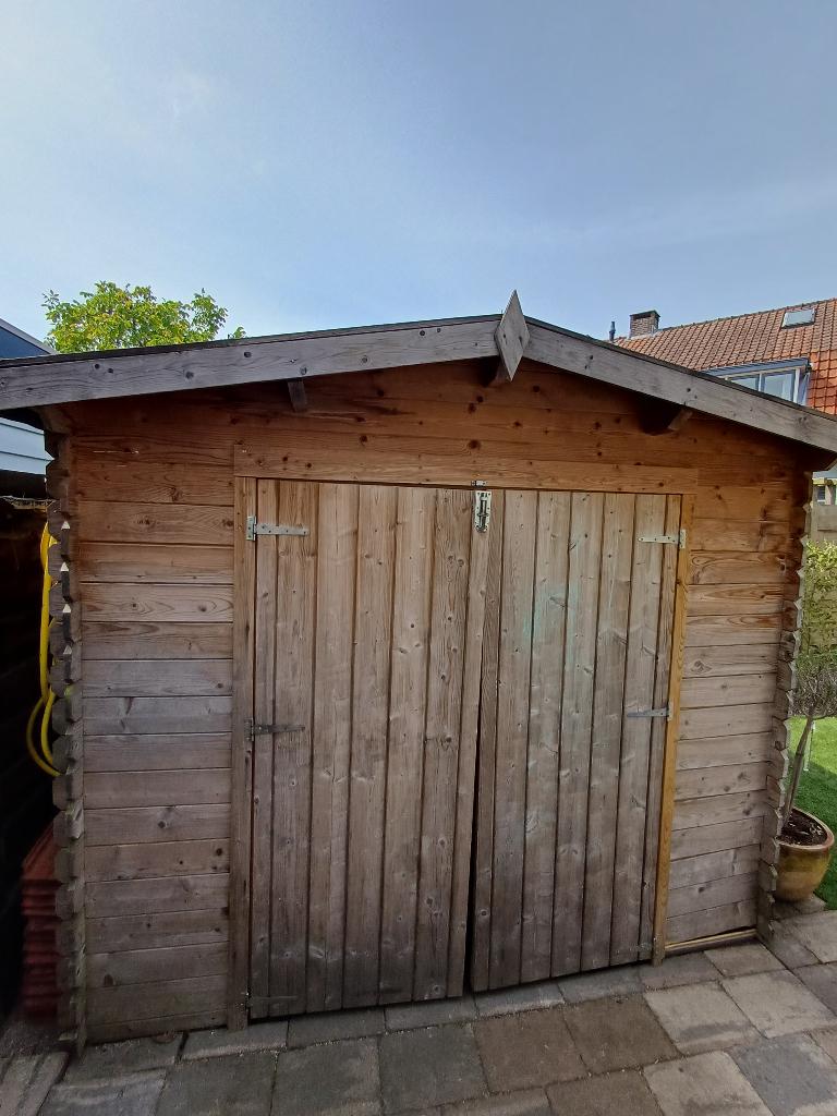 tuinhuis vuren, Tuin en Terras, Ophalen, 250 tot 500 cm, Blokhut, 1 raam