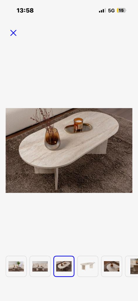 Salon Tafel, Ophalen, 100 tot 150 cm, Nieuw, 50 tot 100 cm