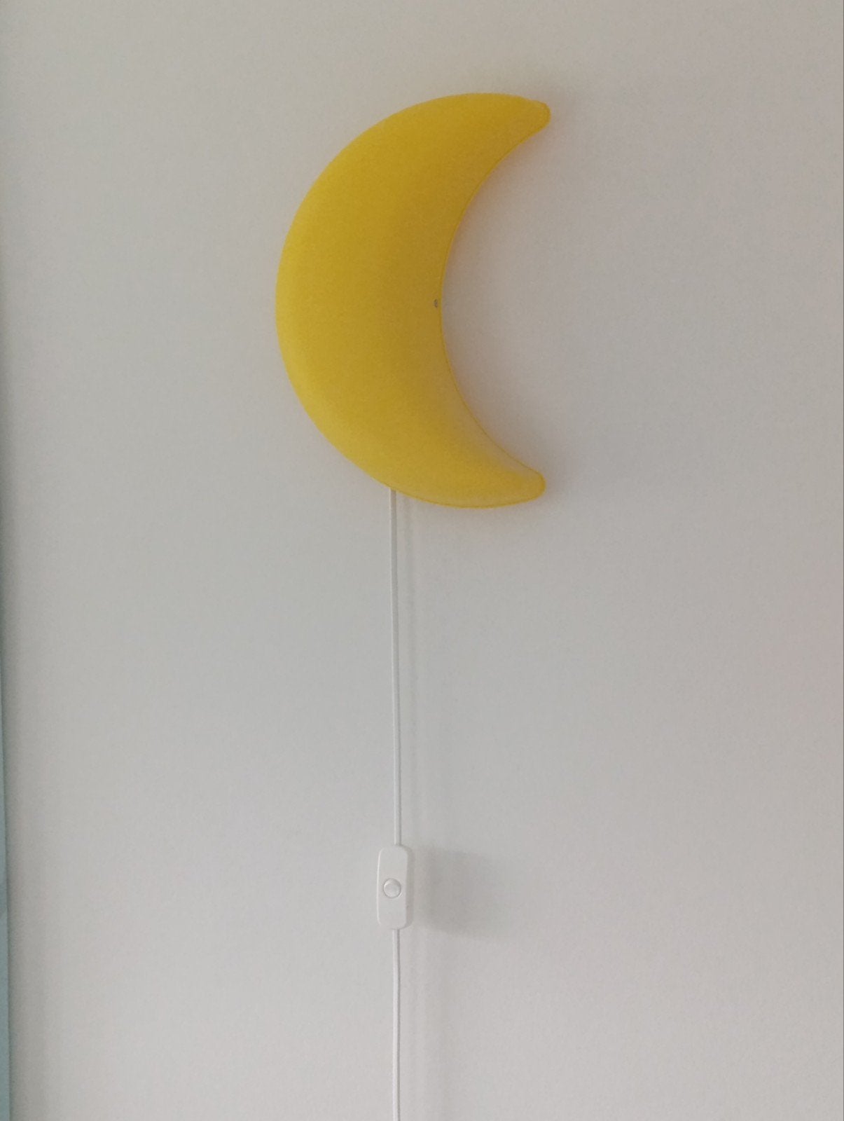 IKEA SMILA MÅNE Wandlamp – Gele Maan lamp, Kunststof, IKEA, E14 (klein), Ophalen of Verzenden