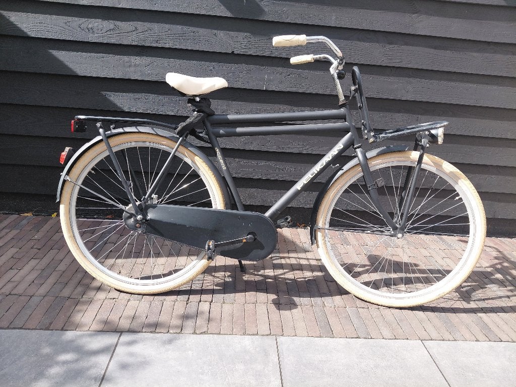 Heren fiets, Fietsen en Brommers, Ophalen of Verzenden, Gebruikt, Terugtraprem, Overige merken
