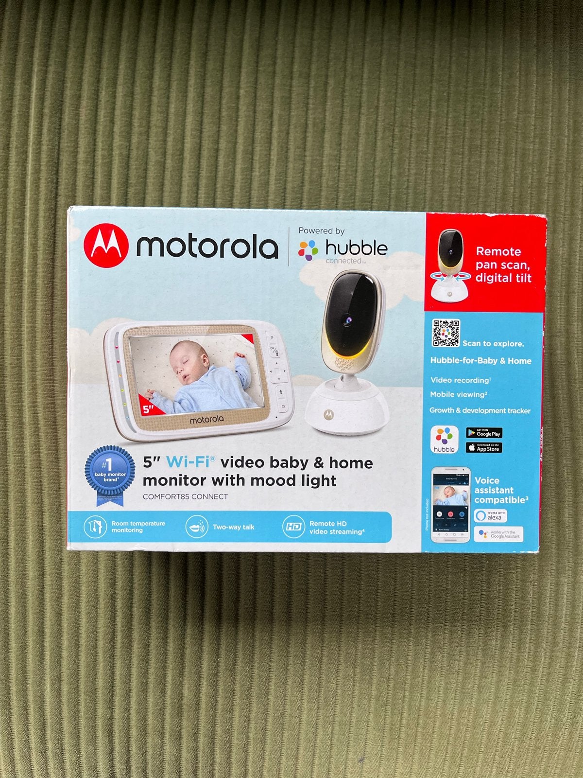 Motorola Wi-fi Babyfoon met camera en diverse functies, Ophalen of Verzenden, Gebruikt, 250 meter of meer, Camera