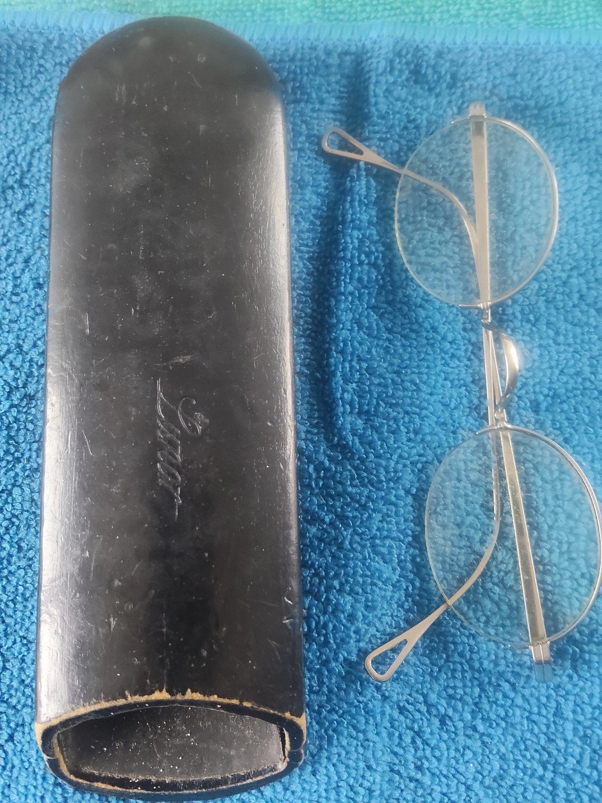 Vintage Lunor Classic Rund – Originele Steve Jobs Bril, Ophalen, Bril, Overige merken