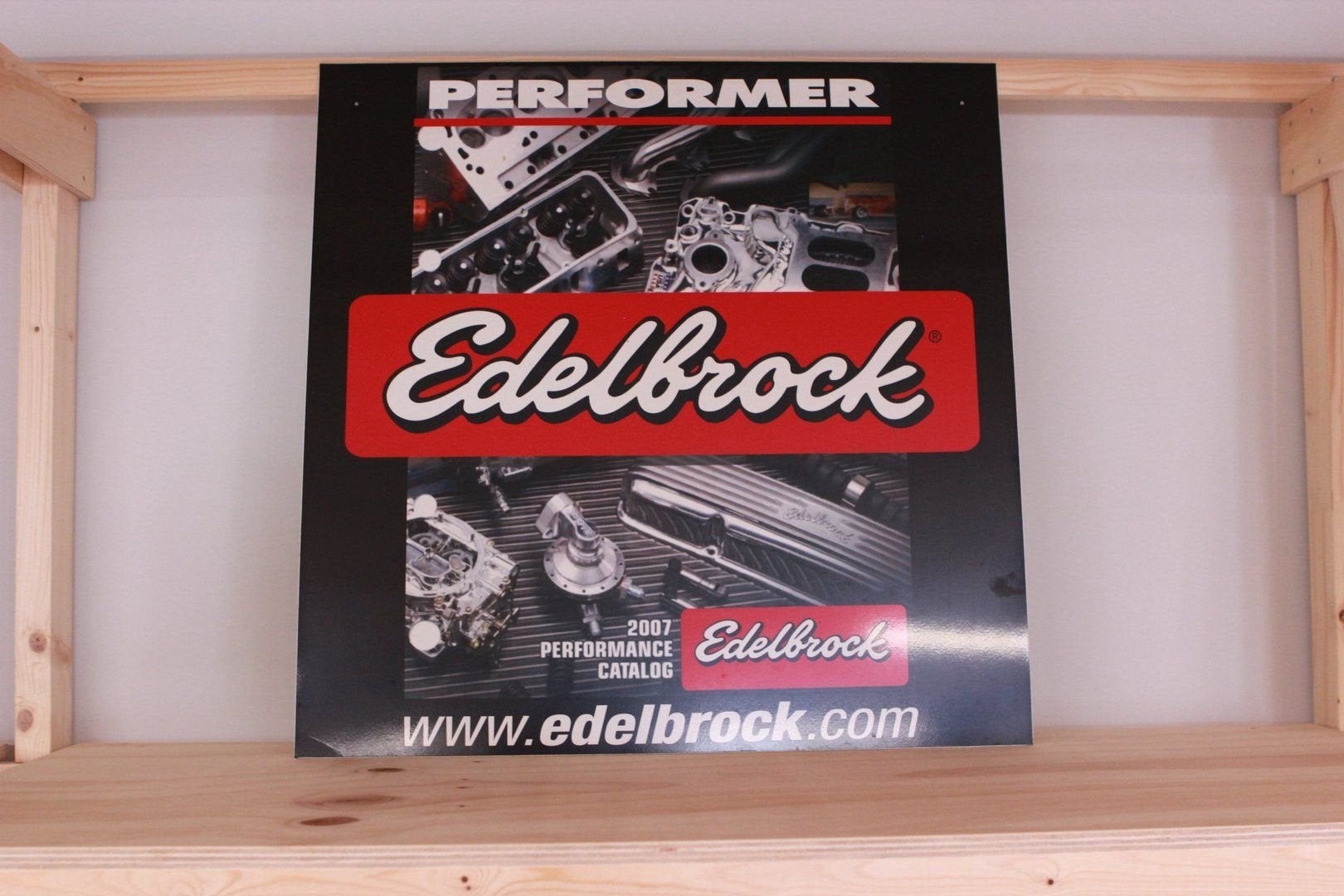 reclamebord Edelbrock, Ophalen, Gebruikt, -, -