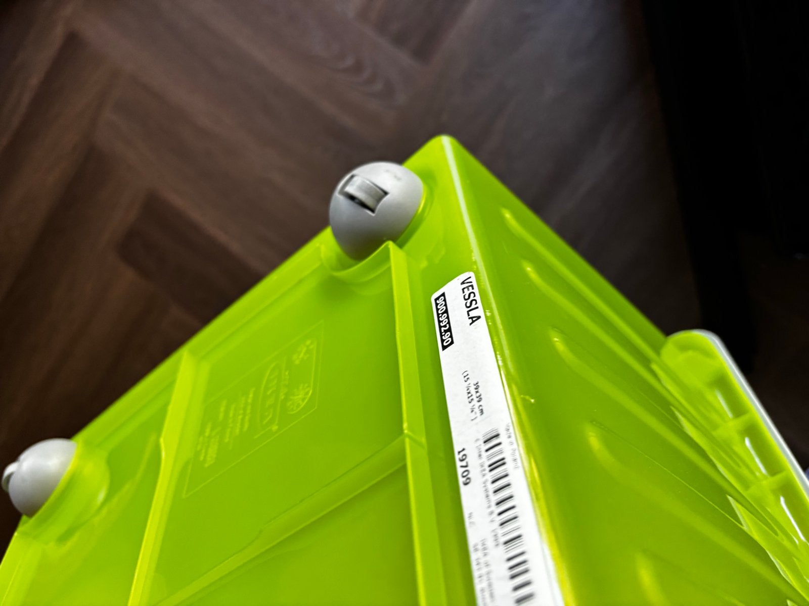 IKEA VESSLA opbergbox met wielen en deksel, Huis en Inrichting, Overige Huis en Inrichting, Ophalen, Gebruikt