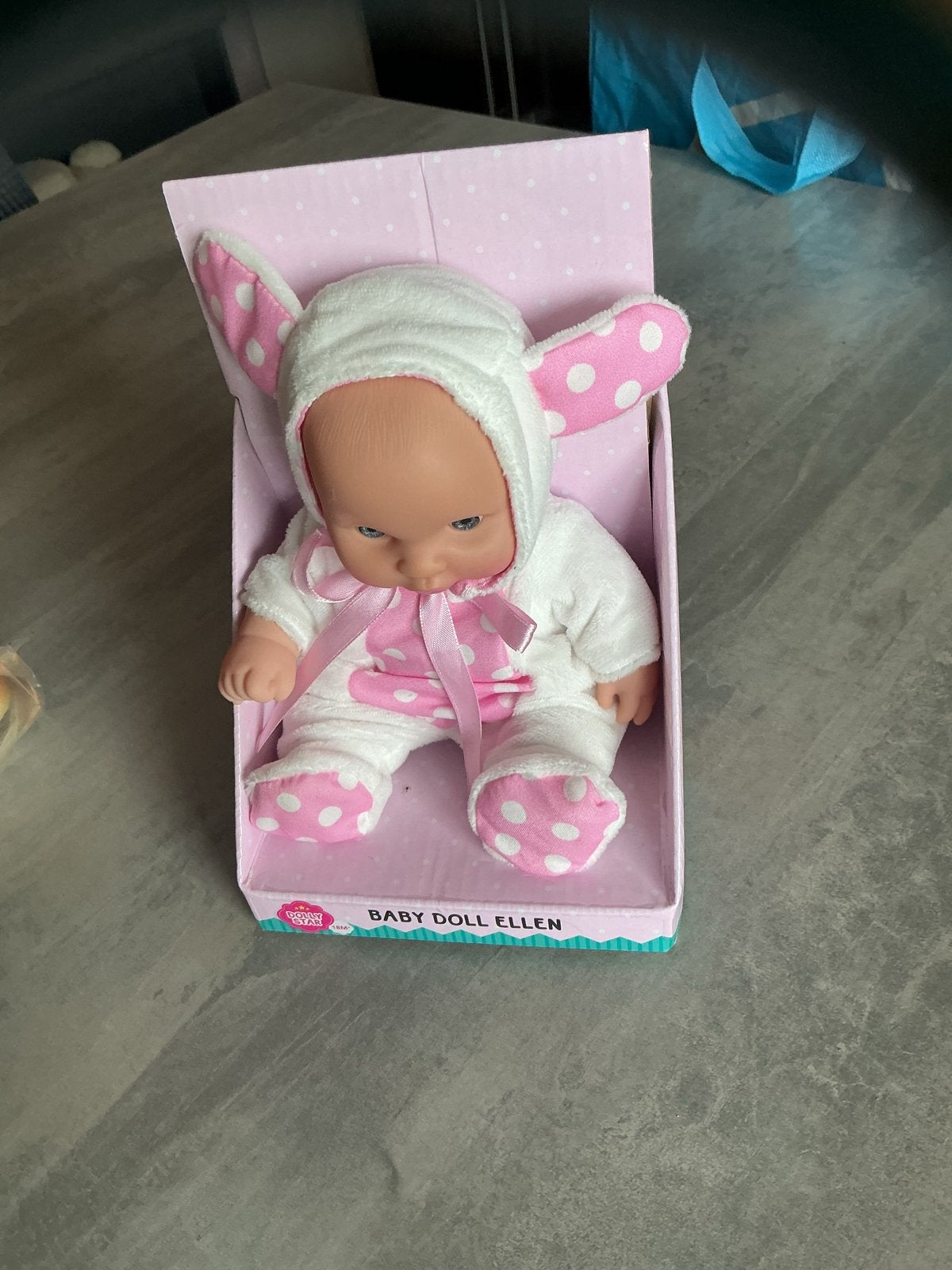 Baby Doll Ellen in konijnenpakje - NIEUW, Kinderen en Baby's, Ophalen of Verzenden, Nieuw, Babypop