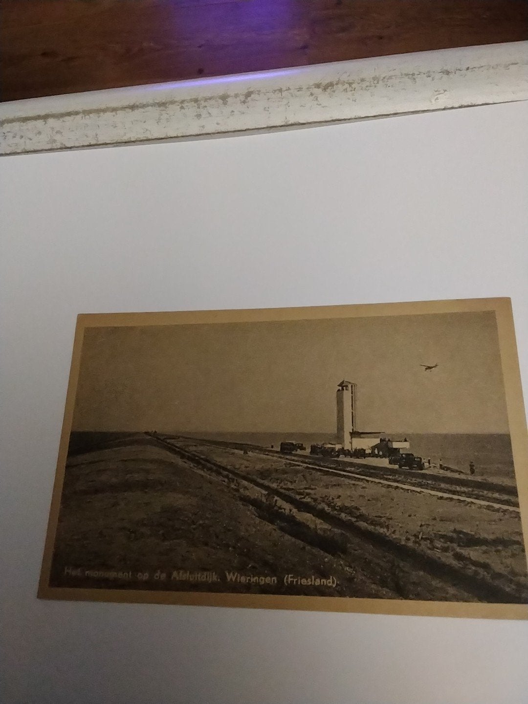 Oude kaart: Monument Afsluitdijk, Wieringen (Friesland, Ophalen of Verzenden