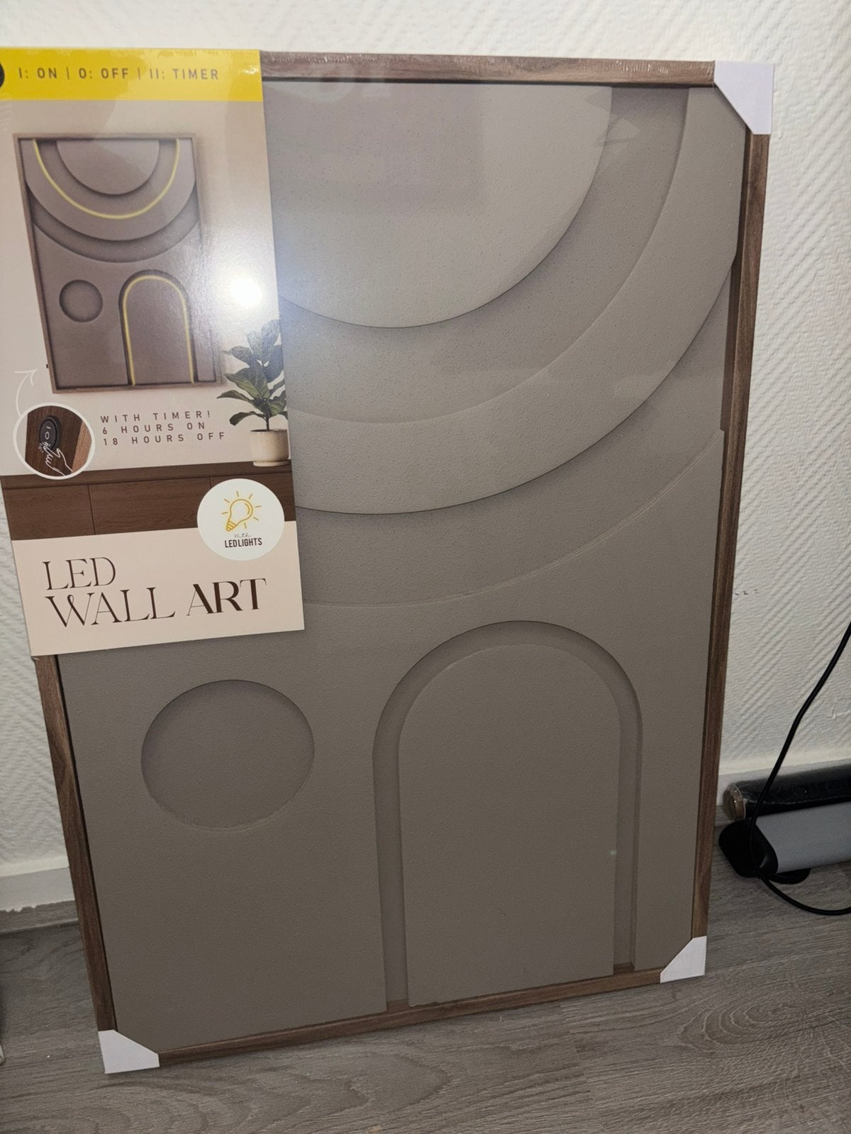LED wall art schilderij, Ophalen of Verzenden, Nieuw