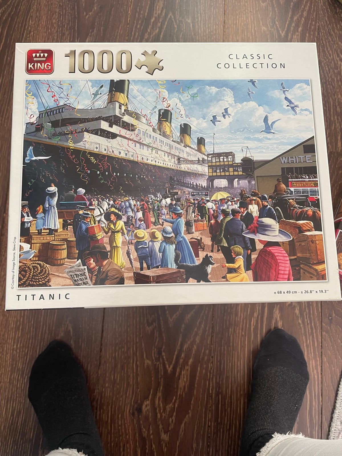 King Titanic legpuzzel 1000 stukjes, Ophalen of Verzenden, 500 t/m 1500 stukjes, Zo goed als nieuw, Legpuzzel