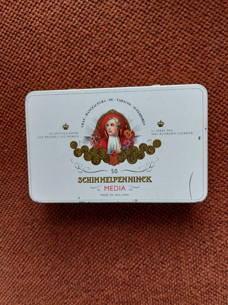 Schimmelpenninck sigarenblikje media amarillo., Verzamelen, Ophalen of Verzenden, Overige