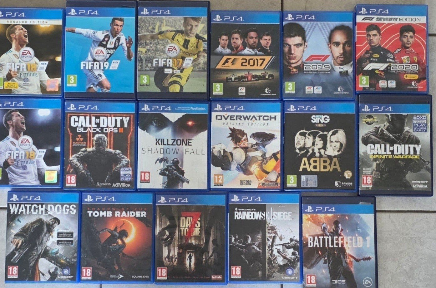 PS4 Games: FIFA, Call of Duty, Watch Dogs, Tomb Raider, Spelcomputers en Games, Games | Sony PlayStation 4, Gebruikt, Vanaf 18 jaar