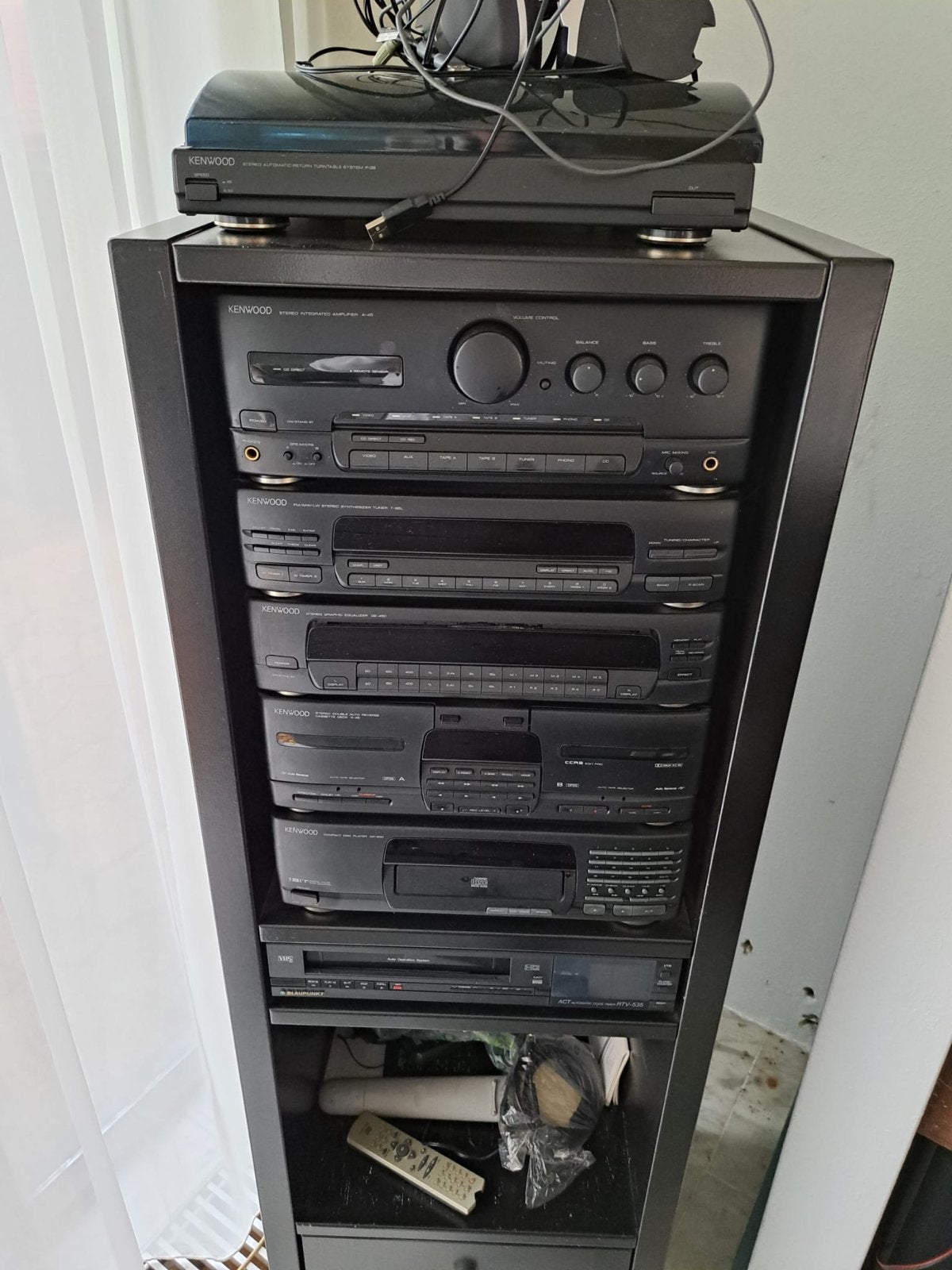 Kenwood Stereo Toren - Collectors Item, Werkend te Testen, Audio, Tv en Foto, Ophalen, Gebruikt, Cassettedeck, Losse componenten