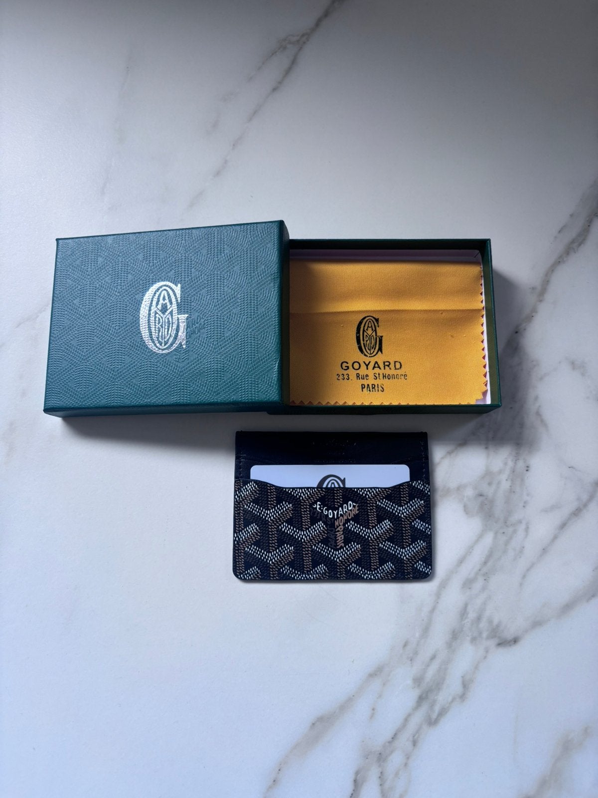 Goyard pasjeshouder, Sieraden, Tassen en Uiterlijk, Portemonnees, Ophalen of Verzenden, Zo goed als nieuw, Zwart