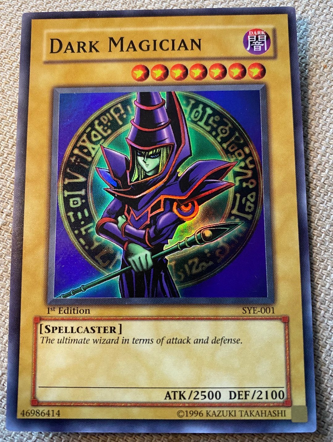 Yu-Gi-Oh! Dark Magician SYE 1st Edition Old US Print !, Hobby en Vrije tijd, Verzamelkaartspellen | Yu-gi-Oh!, Ophalen of Verzenden