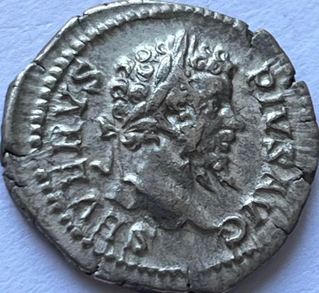 Romeinse Rijk denarius Septimus Severus prachtstuk, Postzegels en Munten, Munten | Europa | Niet-Euromunten, Ophalen of Verzenden