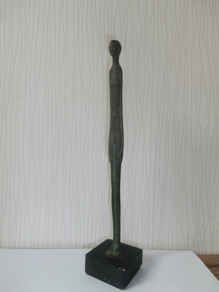 Bronzen Etruskische beeldje  ,, Ombra Della Sera ,,, Ophalen of Verzenden, Zo goed als nieuw, Mens