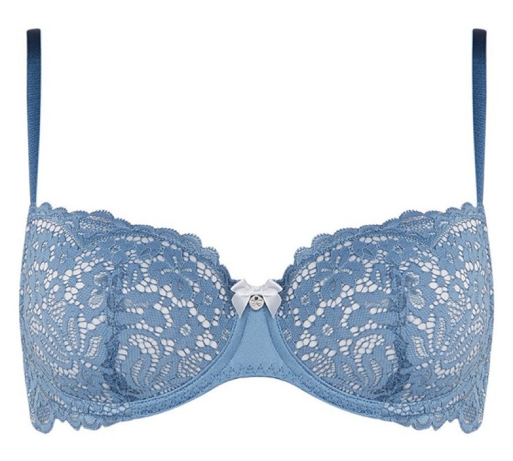 Hunkemoller Marina voorgevormde beugel bh indigo blauw 85C, Hunkemöller, Ophalen of Verzenden, Blauw, BH