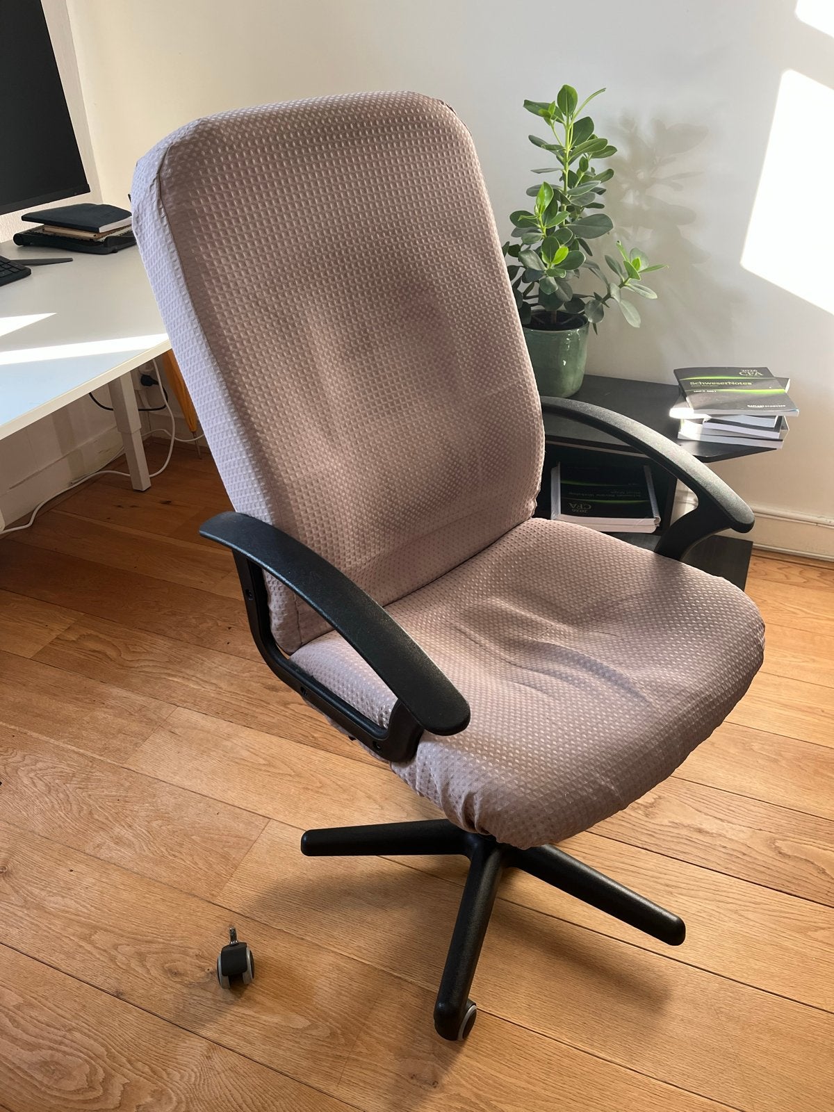 Bureaustoel desk chair met hoes, Ophalen, Gebruikt, Bureaustoel