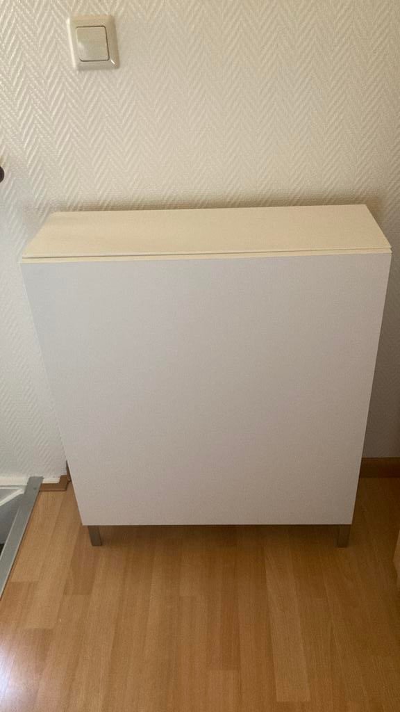 Wit kastje Ikea aan muur met planken, Ophalen, Gebruikt, 50 tot 100 cm, Minder dan 25 cm