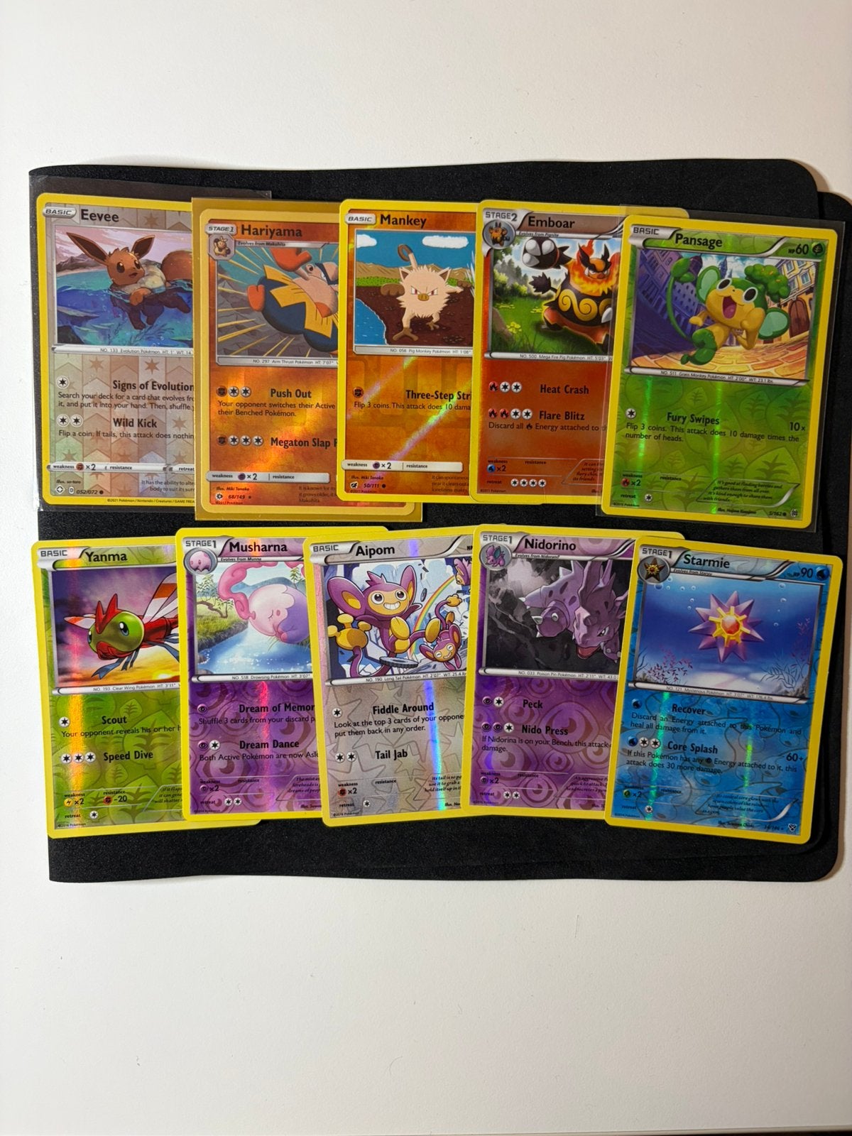 Pokemon card lot: 10x X&Y, Sun and moon reverse holo, Ophalen of Verzenden, Zo goed als nieuw, Meerdere kaarten