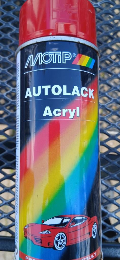 Motip Autolack Acryl spuitbus rood, Ophalen of Verzenden