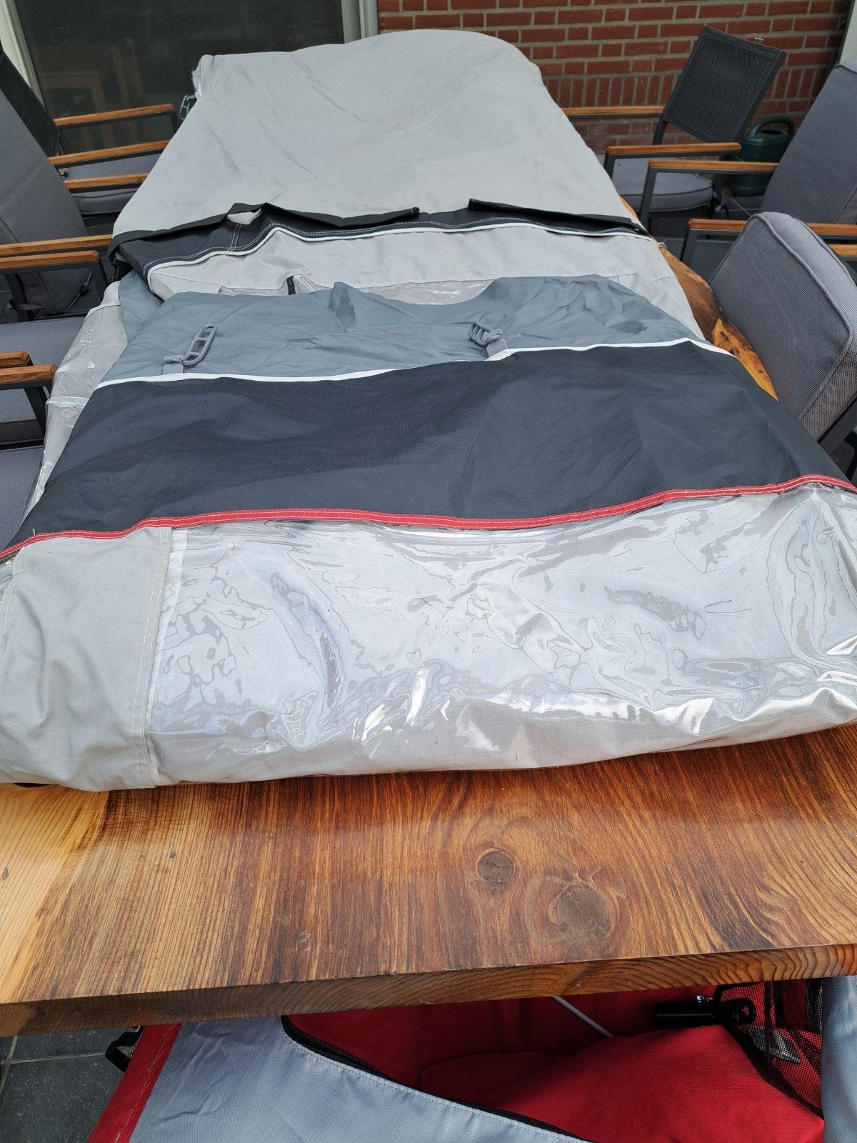 Dorema Mistral XL All Season deeltent (antraciet/grijs), Ophalen, Gebruikt, Ten Cate All Season 240g/m2, Dorema