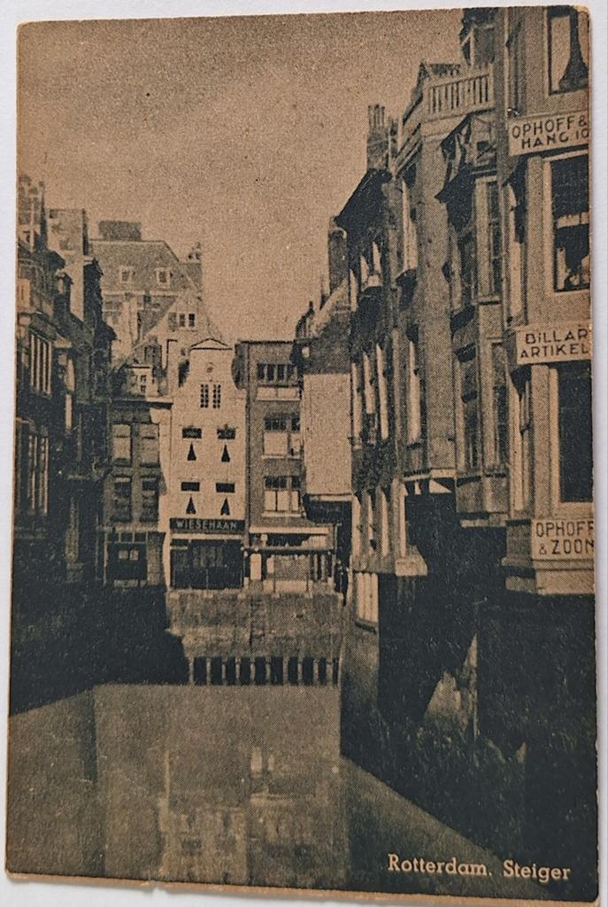 Oude Ansichtkaart Rotterdam Steiger - Voor 1920, Ophalen of Verzenden, Voor 1920, Zuid-Holland