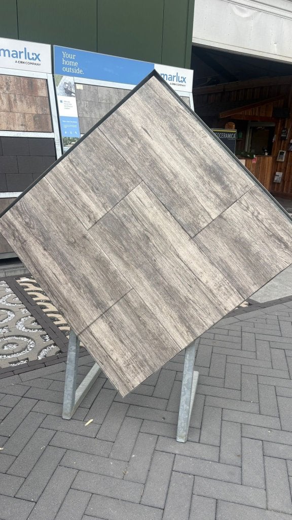 40x80x4 cm Gecoate Tegels Wood, Nieuw, Ophalen of Verzenden, 10 m² of meer, Beton