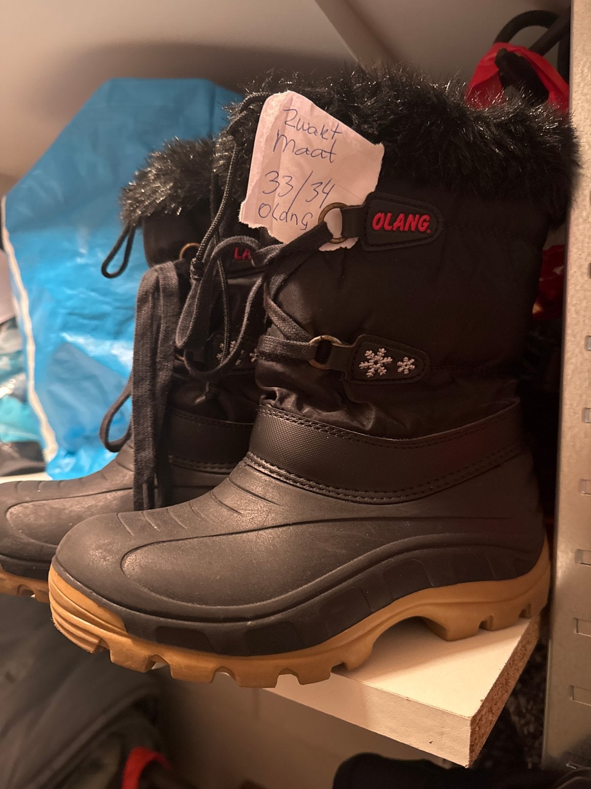 Olang winterlaarzen maat 33/34, Ophalen of Verzenden, Gebruikt, Jongen of Meisje, Laarzen