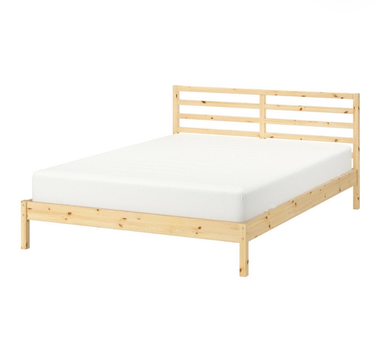 IKEA Bedframe 140x200 cm met lattenbodem en matras, Ophalen, Overige kleuren, Tweepersoons, 140 cm