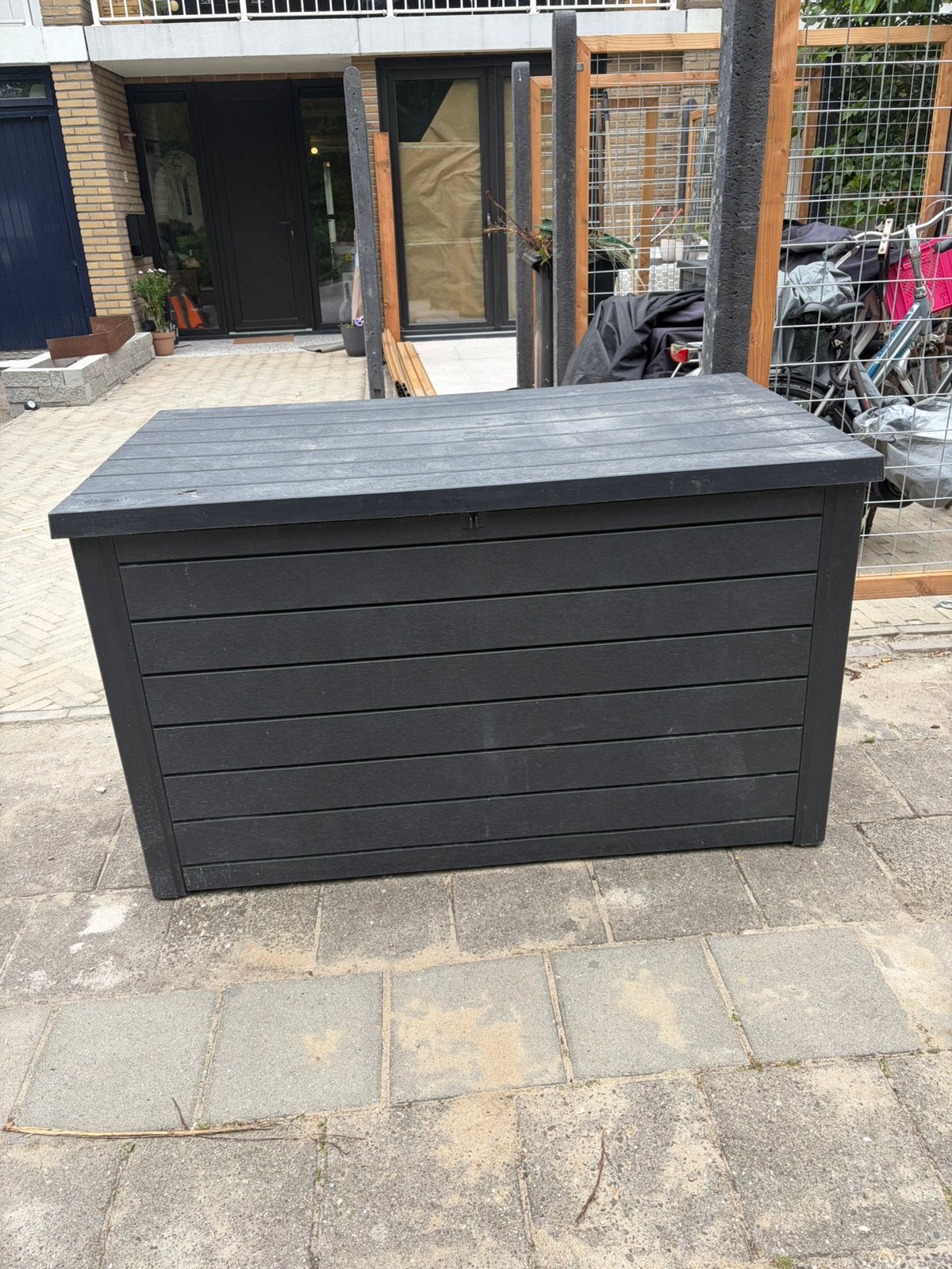 Keter Ontario Opbergbox - 870L - 147x83x86cm - Grafiet, Ophalen, Zo goed als nieuw, Kunststof, Overige typen