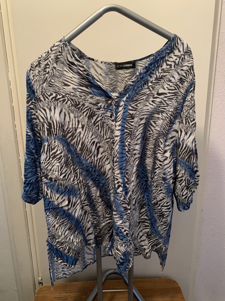 Meerkleurige blouse van Doris Streich. Maat 4XL, Kleding | Dames, Overige kleuren, Doris Streich, Maat 46/48 (XL) of groter, Ophalen of Verzenden