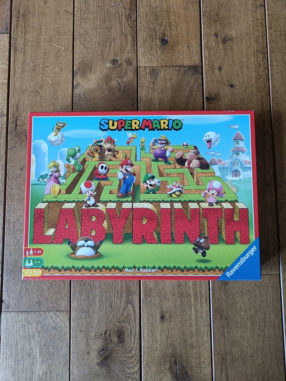 Super Mario Labyrinth, Drie of vier spelers, Ophalen, Zo goed als nieuw, Ravensburger