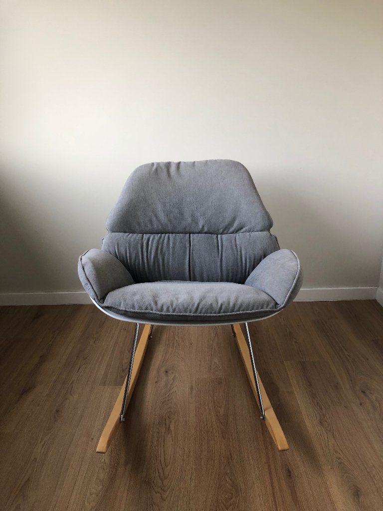 Housecraft Living Rocky fauteuil – lichtgrijs, Ophalen, Gebruikt, 75 tot 100 cm, Hout