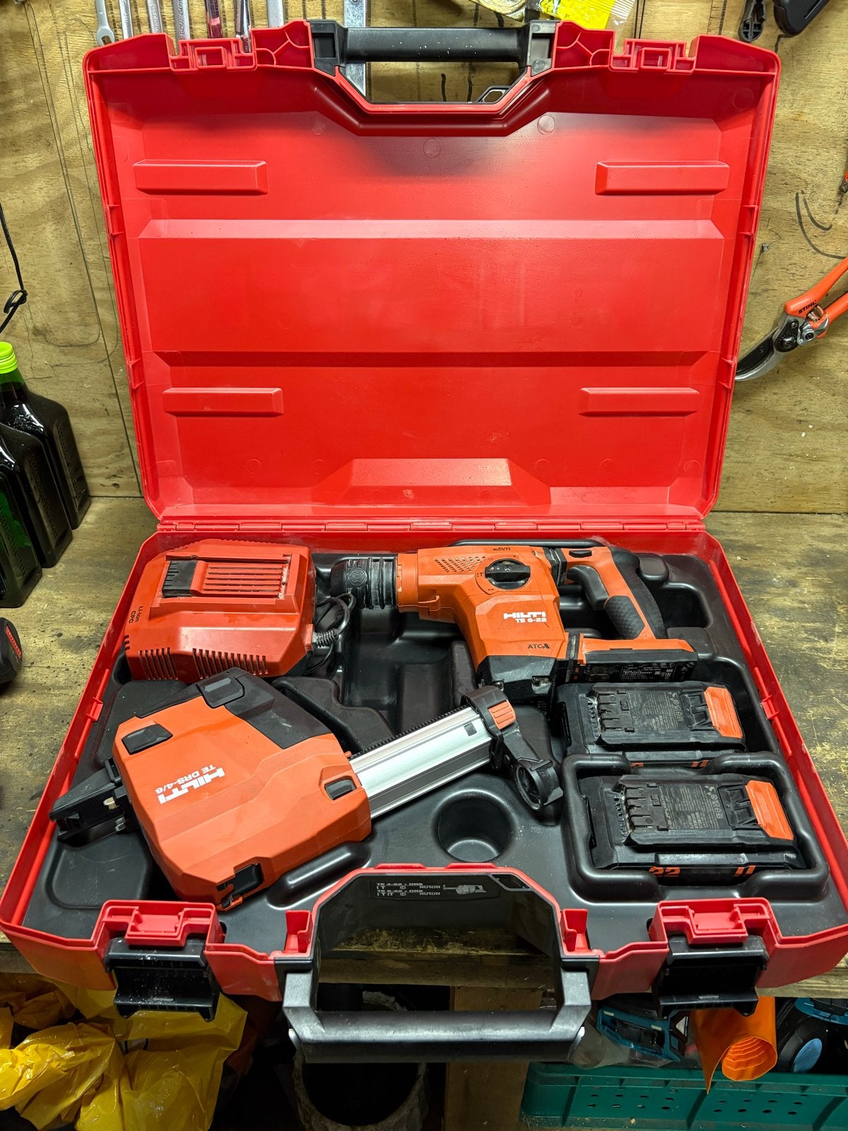 Hilti TE 6-22 Boorhamer Set - Weinig Gebruikt, 600 watt of meer, Boor- en/of Breekhamer, ., Ophalen of Verzenden