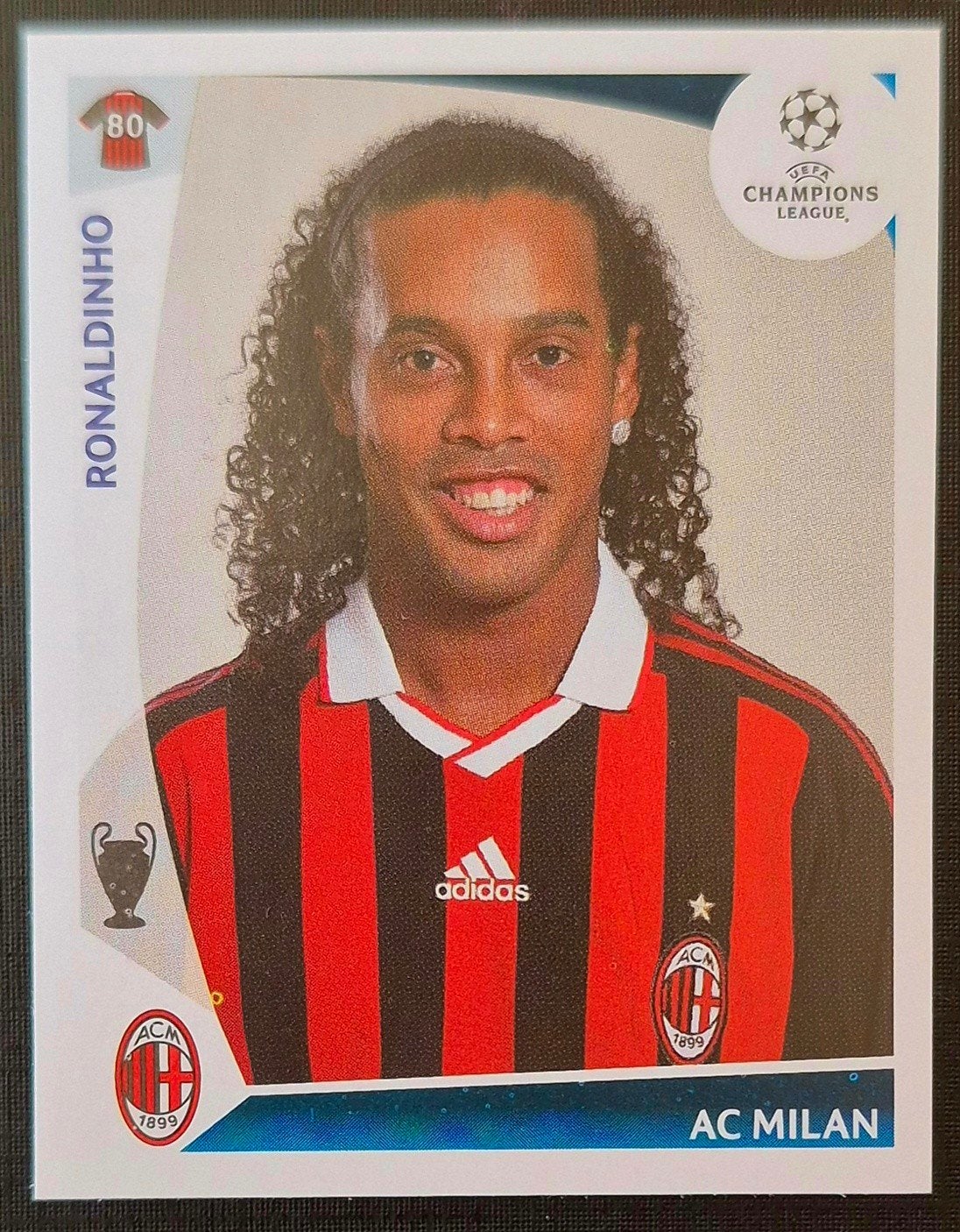 Panini Ronaldinho - AC Milan, 2009/2010, Ophalen of Verzenden, Zo goed als nieuw, Sticker