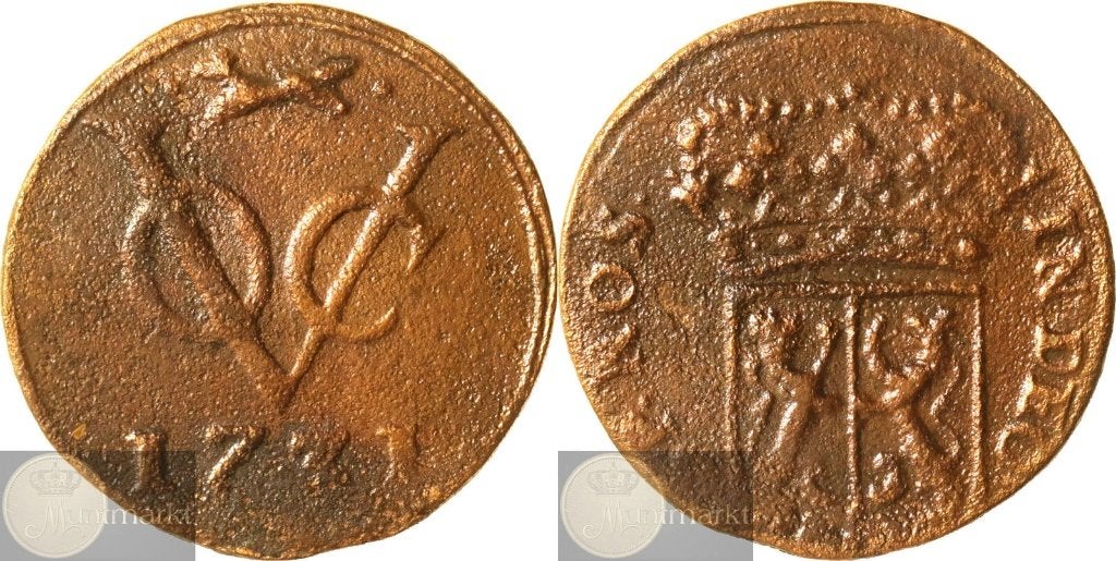 V.O.C. - Gelderland - Duit 1731 'Gelria', Ophalen of Verzenden, Vóór koninkrijk, Overige waardes, Losse munt