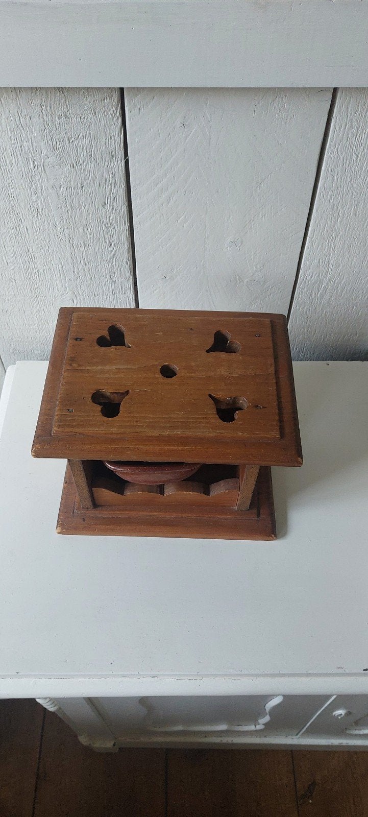 Vintage stoof icl bakje voor kooltjes woondecoratie brocante, Antiek en Kunst, Ophalen of Verzenden
