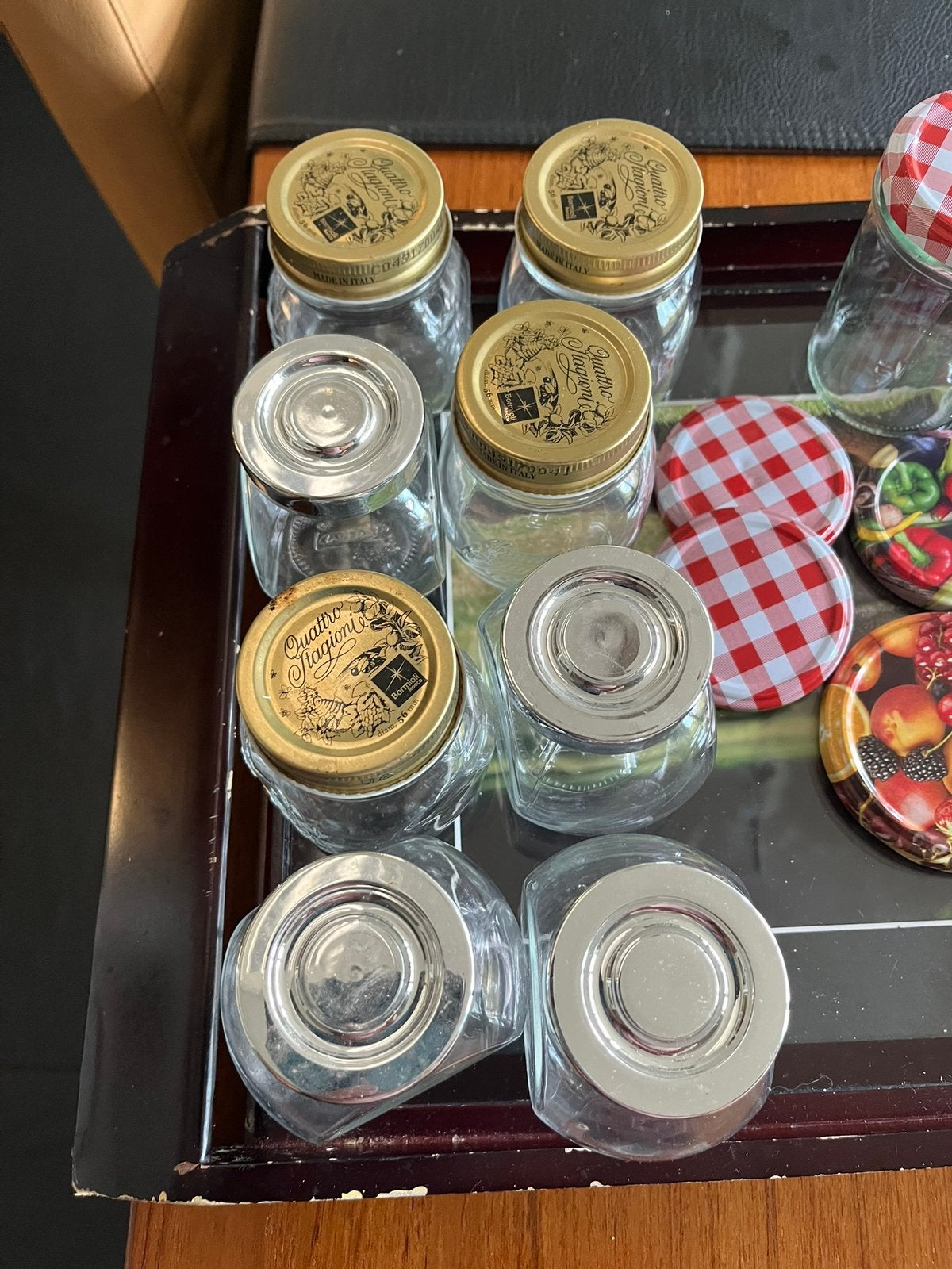 Jampotjes en deksels, Ophalen, Zo goed als nieuw