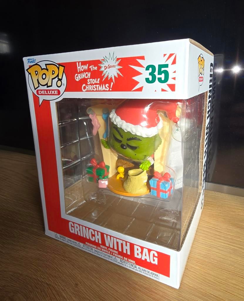 Funko Pop! 35 Grinch with Bag (The Grinch), Verzamelen, Poppetjes en Figuurtjes, Ophalen of Verzenden