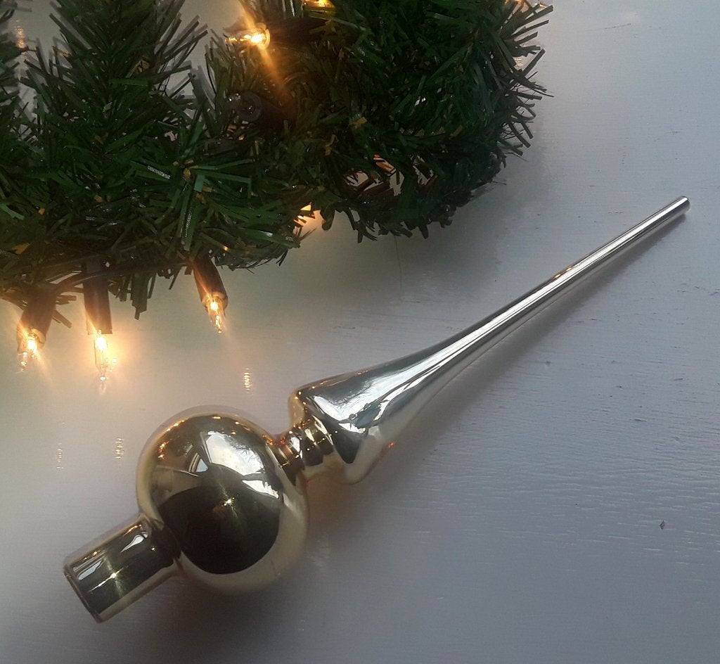 Piek - goudkleur - goud - glas, Ophalen of Verzenden, Zo goed als nieuw