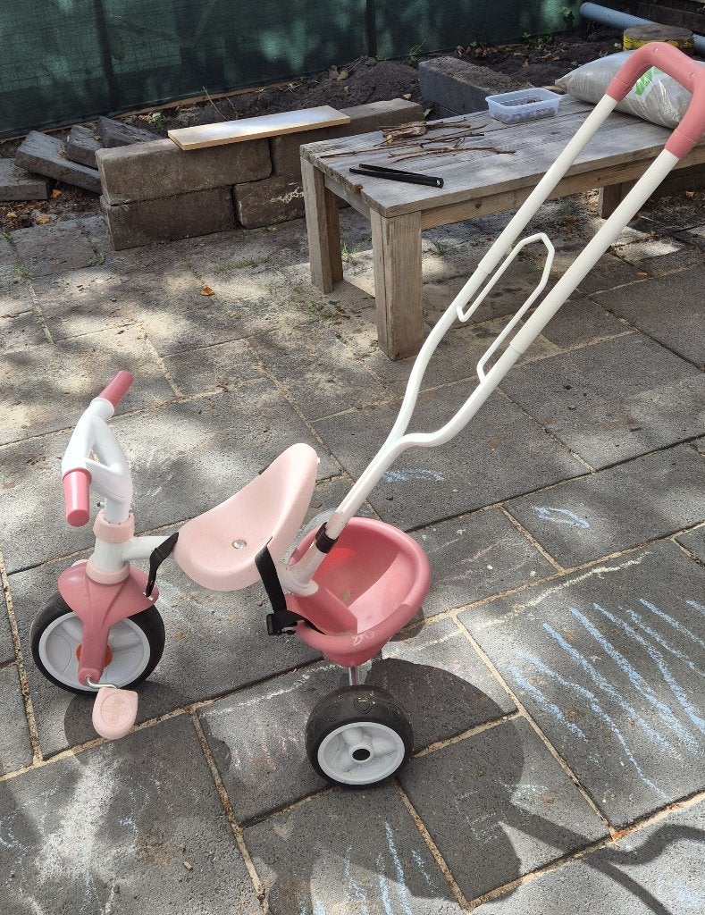 Smoby Be Move Comfort Pink pastel, Ophalen, Zo goed als nieuw, Smoby, Duwstang