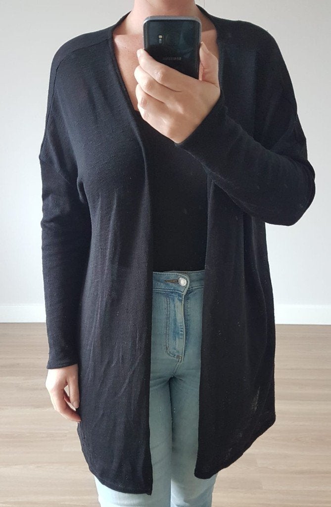 Vest Divided L Ongedragen Zwart, H&M, Verzenden, Zwart, Maat 42/44 (L)