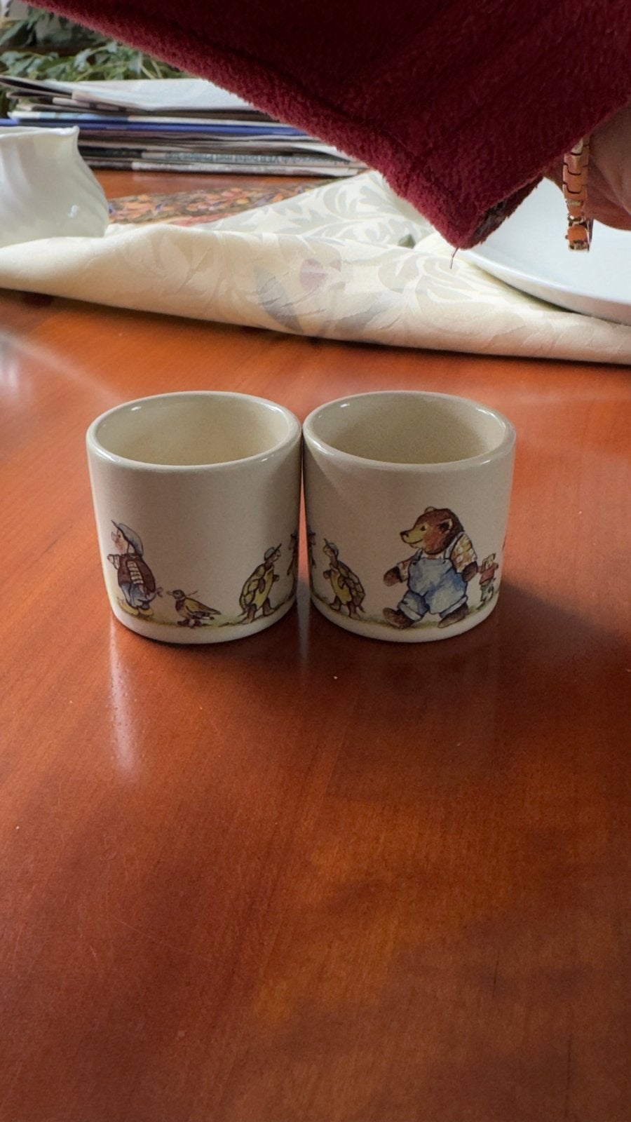 Jet by Ter Steege eierdopjes met dierenprint, Ophalen, Keramiek, Overige typen, Vintage