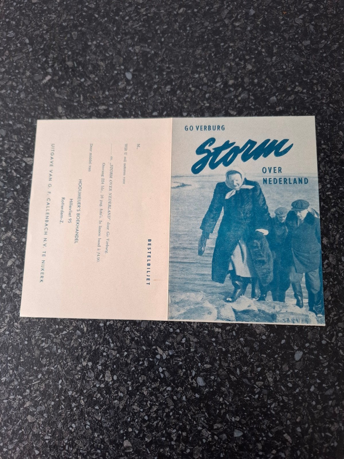 watersnoodramp 1953, Ophalen of Verzenden, Gelezen, Folder