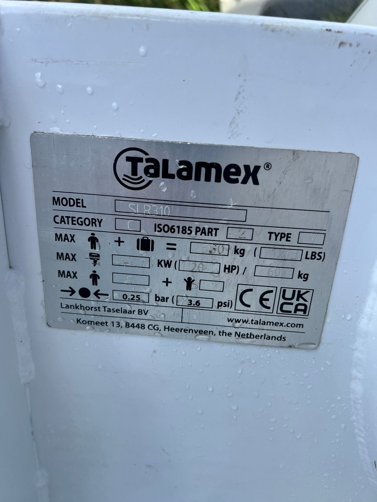 Foto 12 van Talamex Silverline 310 Rubberboot erg netjes
