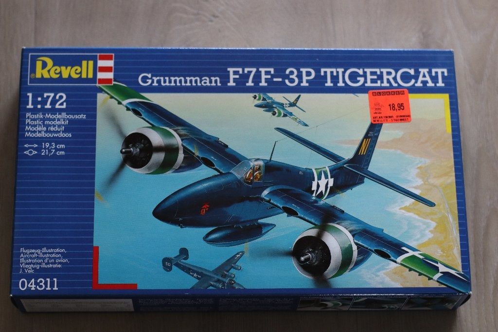 Grumman F7F-3P Tigercat Revell 1/72, 1:72 tot 1:144, Revell, Nieuw, Ophalen of Verzenden