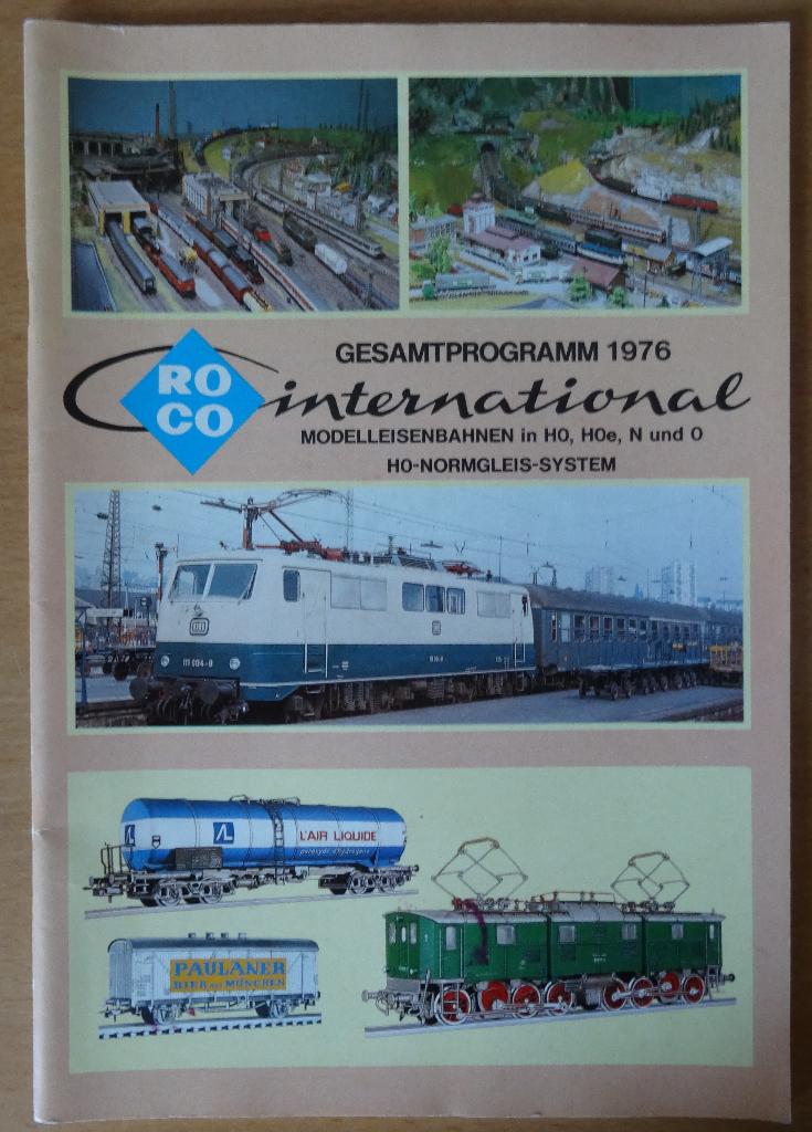 ROCO international  treingids 1976, Ophalen of Verzenden, Gebruikt, 1:50 of kleiner