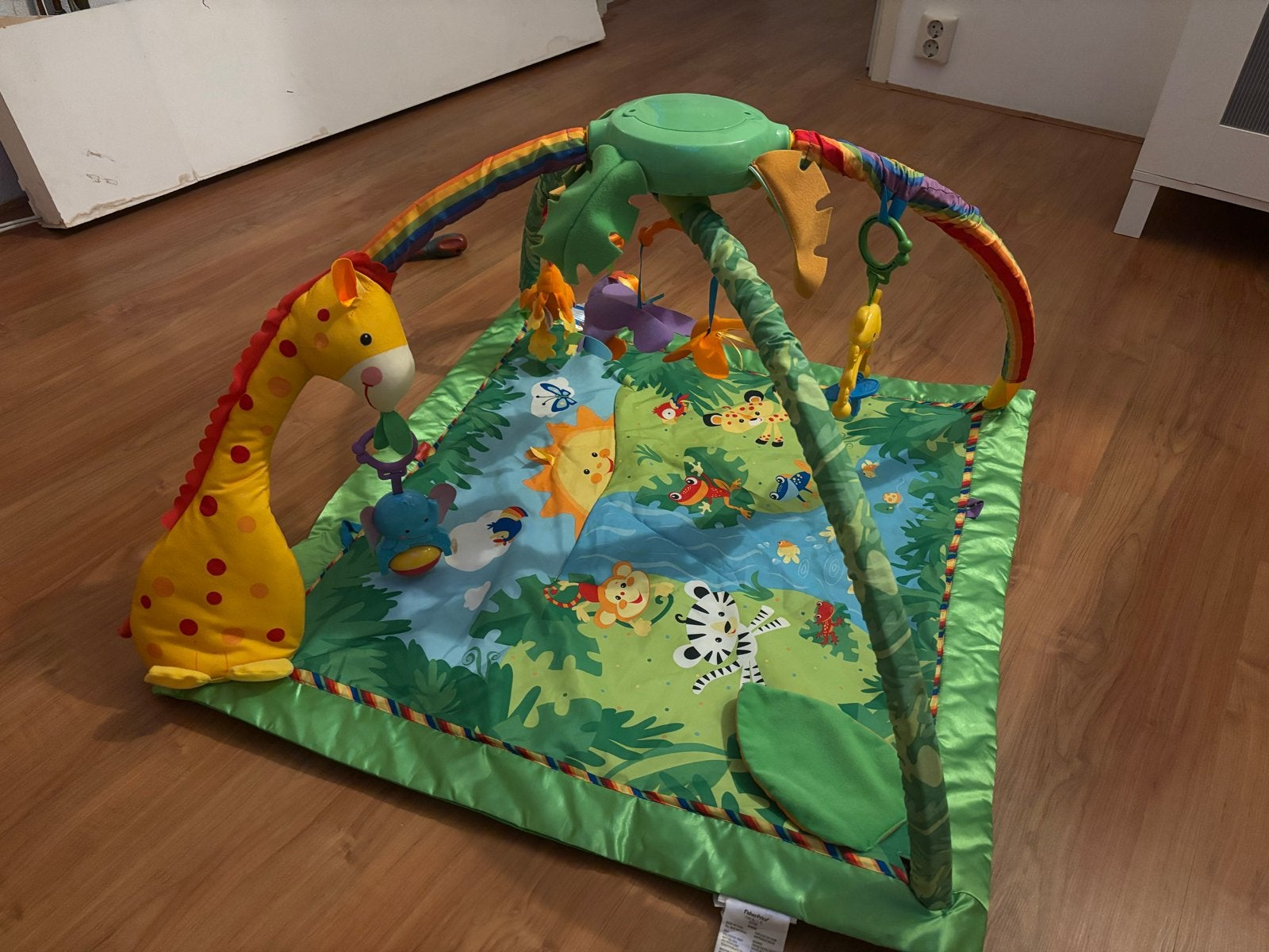 Fisher-Price Rainforest Melodies & Lights Deluxe Gym, Ophalen, Gebruikt, Speelkleed, Met licht