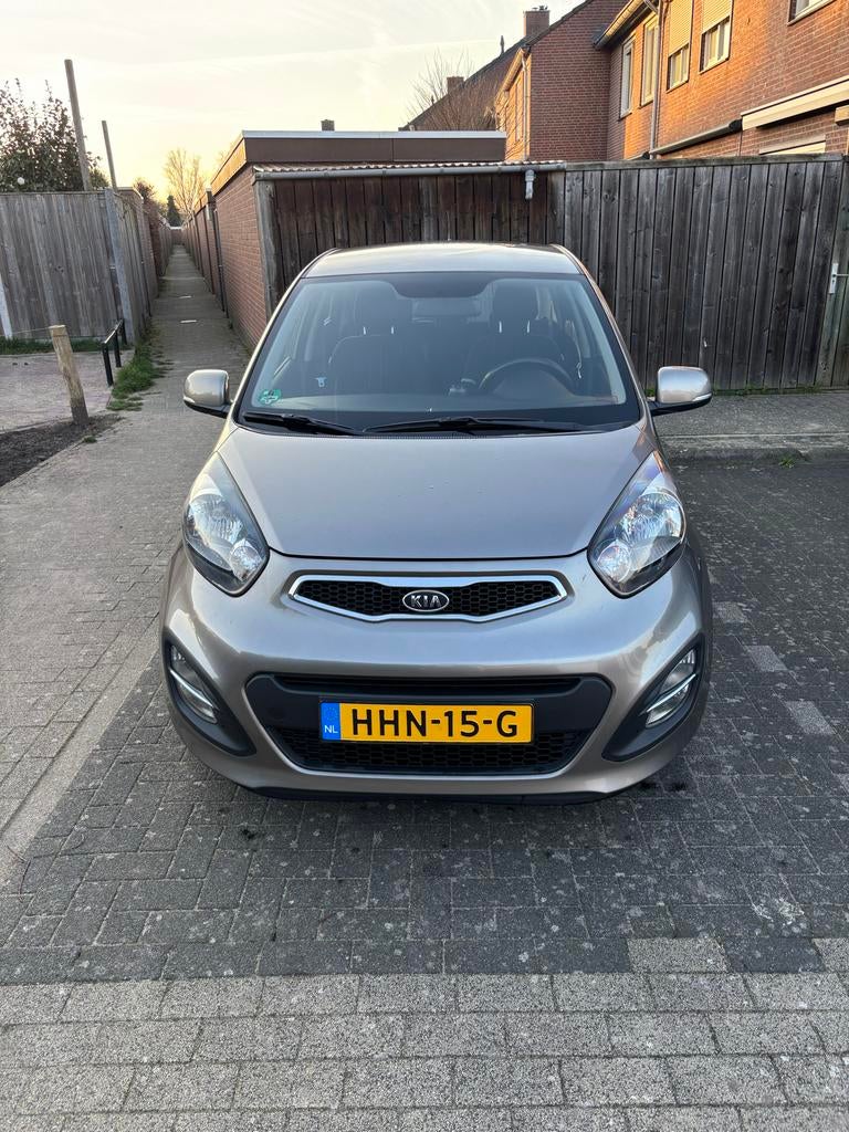 Kia Picanto 1.0 Cvvt 5-DRS 2012 Grijs, Auto's, Kia, Voorwielaandrijving, Stof, Zwart, 400 kg